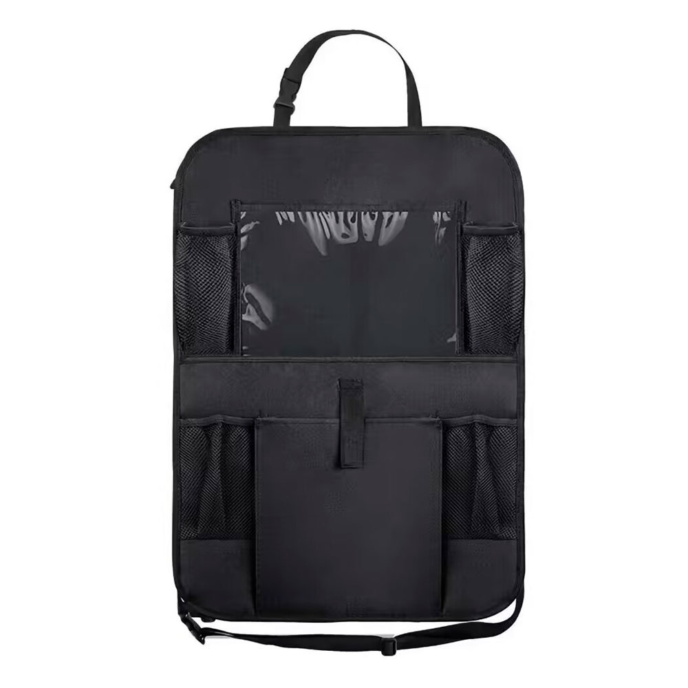 Великий плоский рюкзак-органайзер на спинку сидіння, 61x41см, Black