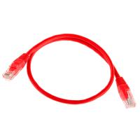 Патч-корд литий RITAR, UTP, RJ45, Cat.5e, 0,3m, червоний, Cu (мідь)