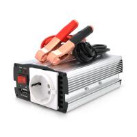 Інвертор напруги Mervesan MRV-15012 (150W), 12/220V, approximated, 1Shuko, клеми + крокодили, Box.Q20