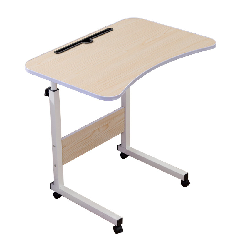 Стіл-підставка для ноутбука, приліжковий, регульована висота-70-90 см, стільниця-60х40см, Бук-White
