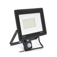 Прожектор LED з датчиком руху Ritar ZB-PGGY-50W, 50W, SMD2835, IP65, 4000Lm, 6500K (100%), Ra>70, 182*146*40mm, Black