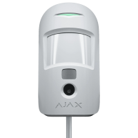 Дротовий сповіщувач руху з камерою Ajax Superior MotionCam (PhOD) white Fibra
