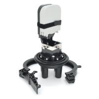 Муфта оптична Merlion ML-OP-F101H-24C, герметична, 4 введення, до 4-х касет, до 24 зварок, матеріал PP