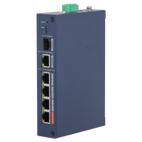 Керований 4-портовий комутатор DH-CHS4106-4ET-60, з 4-ма портами POE 100Мбіт + 1 порт UP-Link 1000Мбіт + 1 порт SFP 1000Мбіт, 154.3×110.4×30 мм