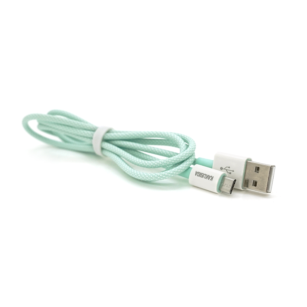 Кабель iKAKU KSC-723 GAOFEI smart charging cable for micro, Green, довжина 1м, 2.4A, BOX
