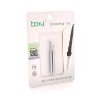 Жало для паяльника BAKKU BK-900M-T-K,silver, 4*6.3mm, мідь, гальванічне покриття, висока теплопровідність, швидке нагрівання, перо широке кутове