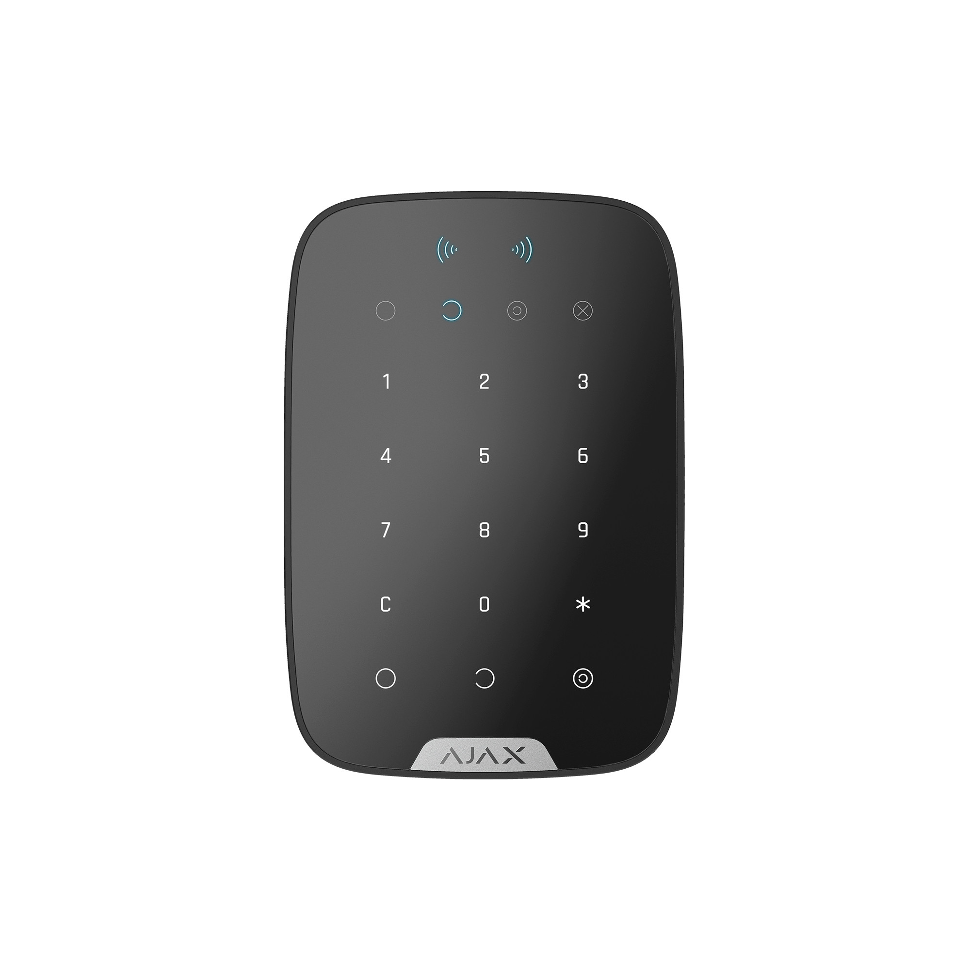 Бездротова сенсорна клавіатура з RFID-зчитувач і підтримкою Bluetooth Ajax KeyPad Plus black