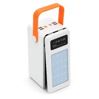 Power bank Voltronic S28 під 28х18650, Led display, Output: 22.5W, 3 кабелі (Micro-USB, Type-C, Lightning), PVC, ліхтар, White, BOX
