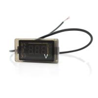 Цифровий вольтметр вологозахищений IP65, діапазон вимірювань 4 -30V, Blue