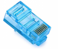 Конектор Ritar RJ-45 8P8C UTP Cat-5 (100 шт / уп.) Q100 Blue в тубі