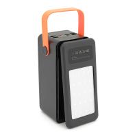 Power bank Voltronic S28 під 28х18650, Led display, Output: 22.5W, 3 кабелі (Micro-USB, Type-C, Lightning), PVC, ліхтар, Black, BOX