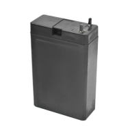 Акумуляторна батарея MERLION AGM 168 4V 1.8Ah, (75x50x22), клемми під пайку, Black Q40