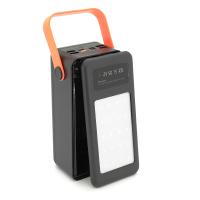 Power bank Voltronic S21 під 21х18650, Led display, Output: 22.5W, 3 кабелі (Micro-USB, Type-C, Lightning), PVC, ліхтар, Black, BOX