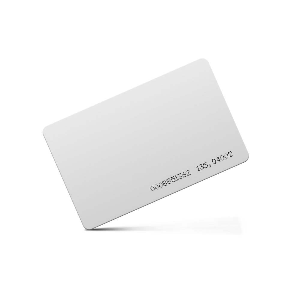 Безконтактна картка ID Em-Marine 125 КГц (TK4100), товщина 0,8 мм. Колір білий