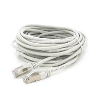 Патч-корд литий MERLION, FTP, RJ45, Cat.5e, 10m, сірий, CU, Q200