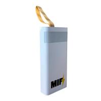 Power Bank MIF 20000mAh, in: Micro-USB/USB Type-C (5V, 2A), out: 2хUSB Type-A, (5V, 2A), LED дисплей. 148х68х27 mm, White