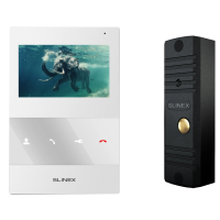 Slinex SQ-04M(White) + ML-16НR(Black) Комплект відеодомофона