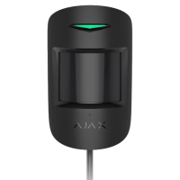 Дротовий сповіщувач руху та розбиття скла Ajax Superior CombiProtect black Fibra