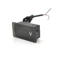 Цифровий вольтметр вологозахищений IP65, діапазон вимірювань 4 -30V, White