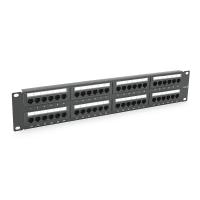 Патч-панель 48 порту UTP DUAL кат 6Е 19" 2U не екранована чорна Q20
