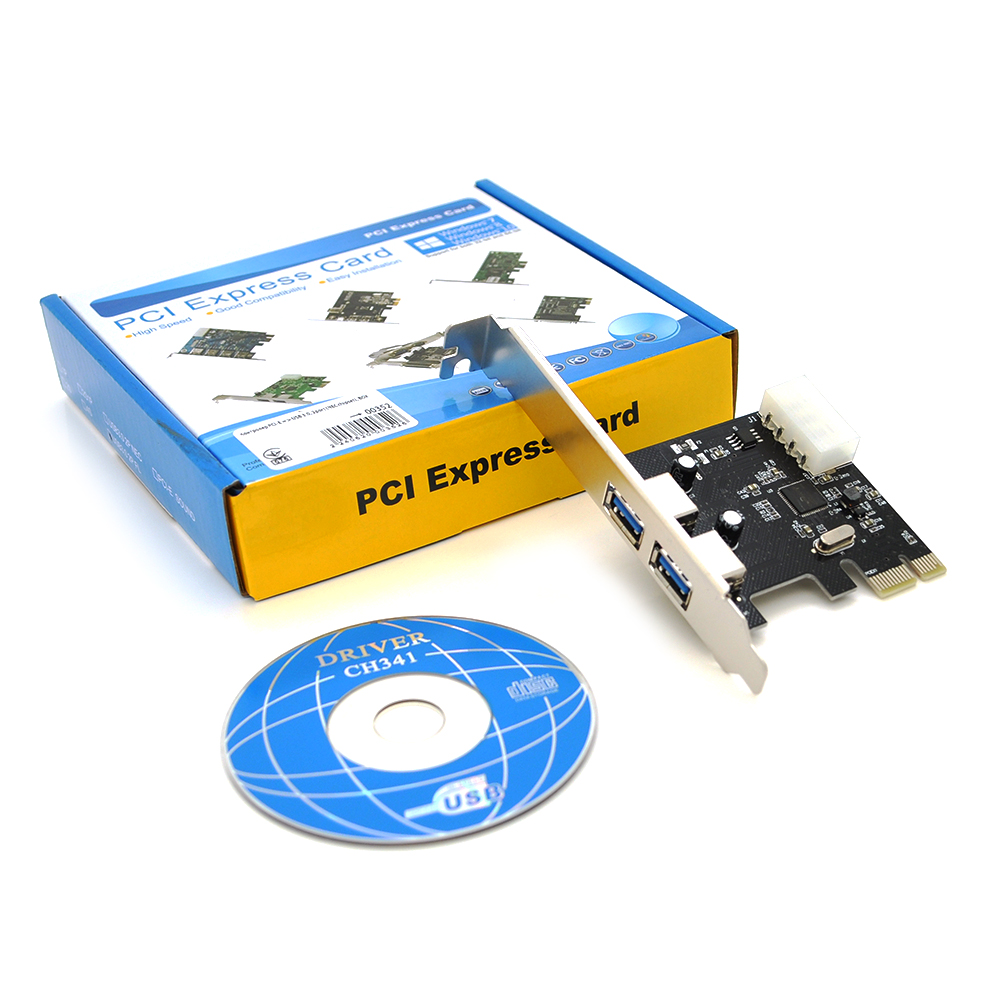 Контролер PCI-Е => USB 3.0, 2port, BOX
