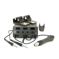 Паяльна станція BAKKU BA-603D+ цифрова індикація, фен, два паяльники (370*280*160) 4.35 кг