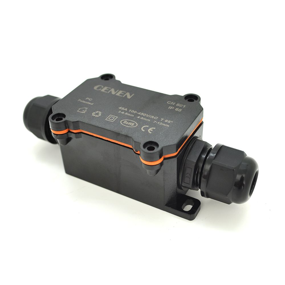 Водонепроникна коробка CN801 PG9 (4-8mm), 1-6 контактів, 70 х 40 х 40 мм, IP68