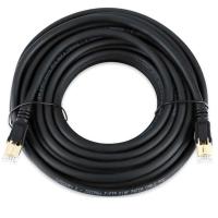 Патч-корд литий VEGGIEG, CCA, SSTP, RJ45, Cat.8, 15m, чорний