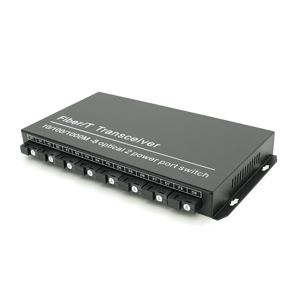 Комутатор UPLINK UFS CK-880IS8F2E Fiber Switch 8Fiber 100Mbps + 2 1000M RJ45 ports, корпус метал, БП в комплекті