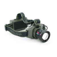 Налобний ліхтарик BP-8098TG, Zoom, 1 режим, корпус метал, водостійкий, живлення від 2*18650, індикація заряду, Type-C кабель, BOX