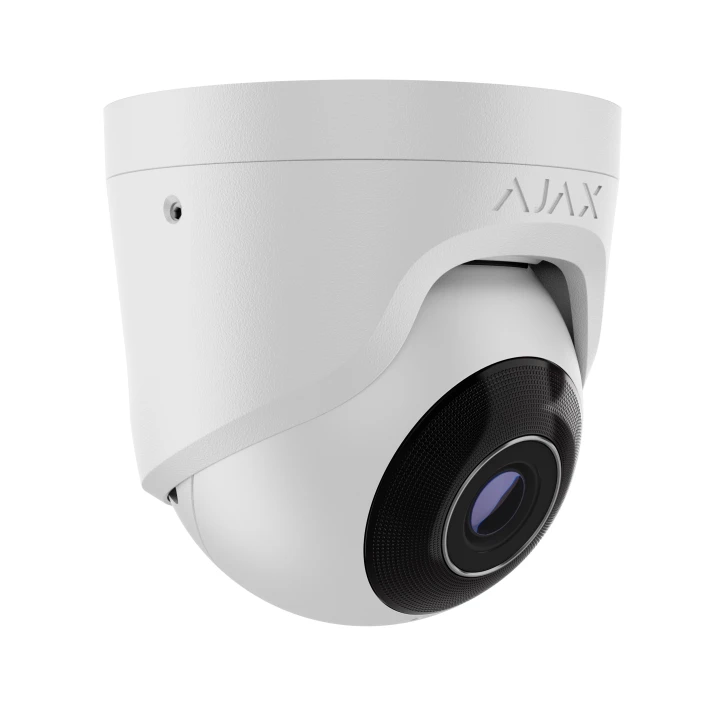 5 Mp дротова охоронна IP-камера Ajax TurretCam (5 Mp/2.8 mm) White