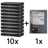 DS-7632NXI-K2(D) 10 шт + DS80HKVS-VX1 Комплект Hikvision