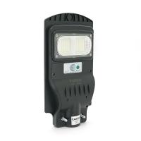 Вуличний ліхтар Vargo з сонячною батареєю на стовп 1VPP, 1 режим, корпус-міцний пластик, 40W, 6500K, 5400Lm, ip66, вбудований акумулятор, Black, Box