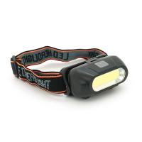 Налобний Ліхтарик KX-213, 3 режими, COB, корпус-пластик, водостійкий, 18650 акумулятор, USB кабель, BOX