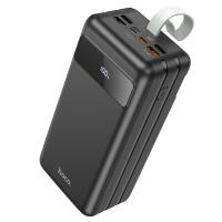 Power Bank HOCO J86B 60000mAh, 4USB+2Type-C+Lighting+micro, 22.5W+PD20W, ліхтарик, Black, 1.33kg