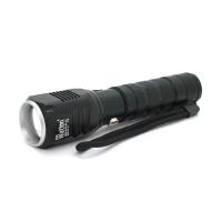 Ліхтар ручний Watton WT-087, 1LED Cree T6, 10W, 5 режимів, 18650/2800mah (перехідник 3*AAA), Black, IP44, СЗУ + АЗУ, 120х33х33мм, BOX
