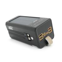 Power bank Linkage LKP-47 50000mAh, Solar, 22.5W, Кабелю Туре-С+Lighting, 1,060 kg, Black, Blister