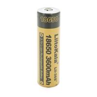 Акумулятор 18650 Li-Ion LiitoKala Lii-36S-JT, 3600mAh (3300-3600mAh), 3.7V (2.75-4.2V), Yellow