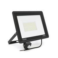 Прожектор LED з датчиком руху Ritar ZB-PGGY-100W, 100W, SMD2835, IP65, 8000Lm, 6500K (100%), Ra>70, 271*200*40mm, Black