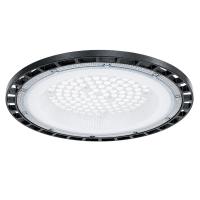 Стельовий промисловий світильник Ritar BHL02-100W, 6500K, 220V. IP65, 30000lm, RA >80, Φ362*35 мм, Black