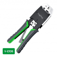 Інструмент VegGieg V-E113 для обтискання RJ-45 (8P8C) та RJ-12/11 (6P6C) 4P4C, Чорно/Зелені Q10