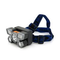 Налобний ліхтарик Voltronic MJ 2022,3 led 3W, 2 Led Cob, 4 режими, корпус-пластик, водостійкий, ip44, живлення АКБ вбудований ААА, USB micro кабель, 6500K, BOX
