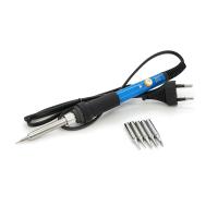 Електричний паяльник 220V/60Вт з регулятором температури, набір жало для паяльника 5шт