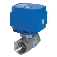 НС 220В  1/2" Кран кульовий з електроприводом