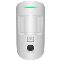 Бездротовий сповіщувач руху з камерою Ajax Superior MotionCam HD (PhOD) white Jeweller