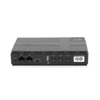 ДБЖ UPS-36W DC1036P-10 для роутерів/комутаторів/PON/POE-430(15-24V), 5/9/12V, 10400мAh, USB 3.0, Black, BOX