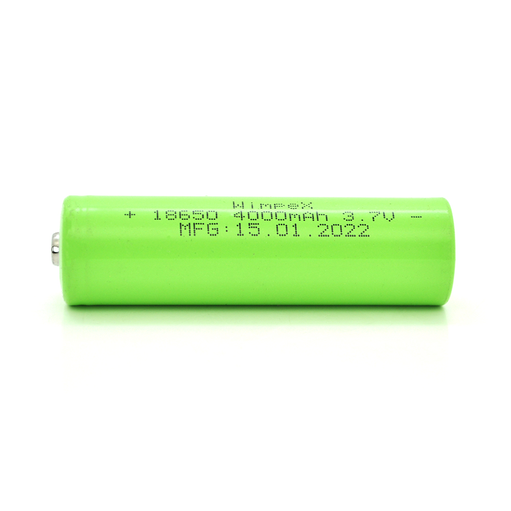 Акумулятор WMP-4000 18650 Li-Ion Tip Top, 2000mAh, 3.7V, Green