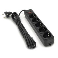 Мережевий фільтр ALFA W550, 220В 10А,  5 розетoк, 5,0 m, white (50)