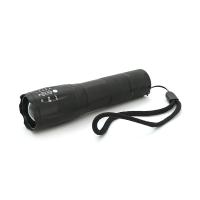 Ліхтар ручний BAILONG BL-1831-A, 1LED Cree XM-L T6, 3W, 3 режими, ZOOM, 18650/1400mah (перехідник 3*AAA), Black, IP40, 123х30х21мм, BOX