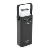 Powerbank ACL PW-112 30000mAh, 22.5W, 2xUSB, 4 кабелі (USB/Micro/Type-C/Lighting), Ліхтар, 0.70кг, Black, Box